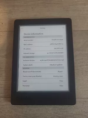 Kobo Aura (N236) 6'' Reading Light Ebook-Reader 4GB Ebook Reader  • £64.99