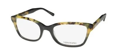 New Vera Wang V371 Glasses Womens Plastic 48-18-133 Black Full-rim Bk Cat Eye • $29.95