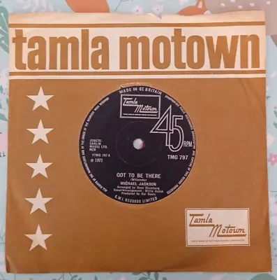 Michael Jackson Got To Be There 7  Vinyl UK Tamla Motown 1971 Solid Centre Label • £9.99