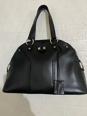 Yves Saint Laurent Black Medium Muse Bag YSL Sac Muse’ • £580