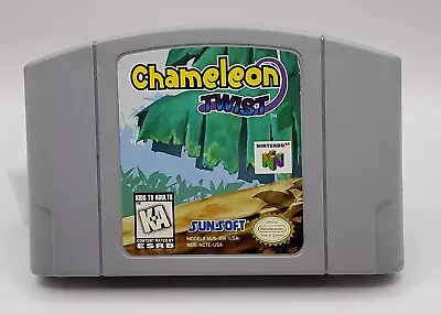 Chameleon Twist  (Nintendo 64 N64 1997) N64 Authentic Cartridge Only • $40