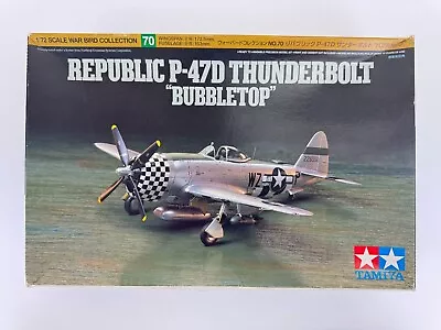 Tamiya 1:72 Scale Republic P-47D Thunderbolt  Bubbletop  Model Aircraft Kit • $49