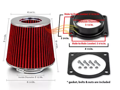 $20.69 • Buy 95-03 Ford Explorer 4.0 4.6 5.0 V6 & V8 MAF Air Intake Adapter + Filter