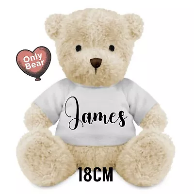 Rainbow Baby Teddy Bear (Bear's 12 - 25CM) Personalised Baby Gift Any Name • £14.99