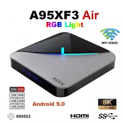 A95X F3 Air  TV Box S905X3  Android 9.0 4GB+64GB 4K 5G Dual WIFI Media Player • $45.99