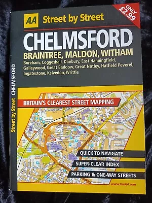 Chelmsford AA Street By Street Inc Braintree Maldon And Witham 2002 • £2.60