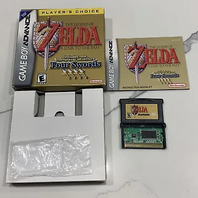 Legend Of Zelda: A Link To The Past Four Swords (GBA 2002) Complete CIB Manual • $179