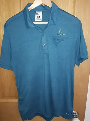Mens Salomon Advanced Skin ActiveDry Polo Shirt Size L (Approx. 42 Inch Chest) • £12