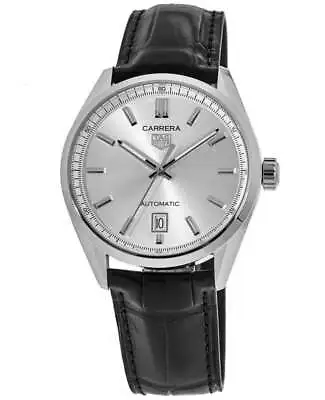 New Tag Heuer Carrera Automatic Silver Dial Leather Men's Watch WBN2111.FC6505 • $2259.90
