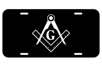Masonic Freemason Metal Novelty License Plate Tag For Cars Mason Logo • $13.95
