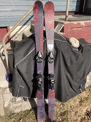 $100 • Buy SALOMON LORD 161 Cm All Mountain Skis W/Salomon Z10 Bindings Center Mounted