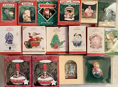 16 Hallmark Light Motion Christmas Ornaments Lot • $96.95