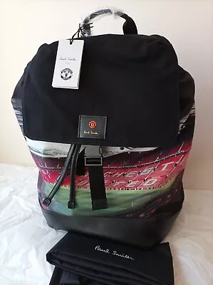 Paul Smith X Manchester United Old Trafford Print Backpack Laptop Work Bag BNWT • £385