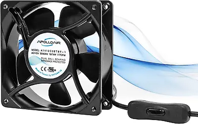 Small Box Fan Wall Mount High Velocity Air Ventilation With Easy Control Ideal • $28.06