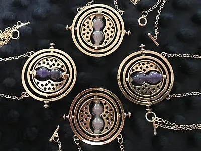 ~4 Time Turner Necklaces~ *Potter*⏰Three Spheres Rotating Pendant Hourglass!⌛ • $18.98