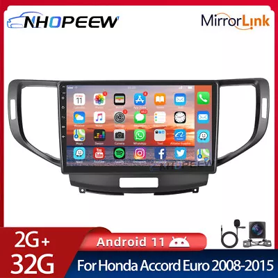 2+32GB Android 11 Car GPS Radio Stereo Head Unit For Honda Accord Euro 2008-2005 • $239.99