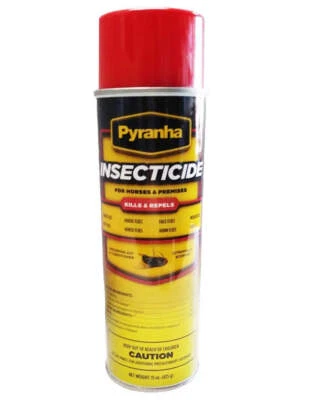 $29.49 • Buy Pyranha Insecticide Aerosol Premise And Horse Fly Spray 15 Oz.