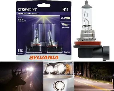 Sylvania Xtra Vision Two Bulbs H11 55W Fog Light Replacement Upgrade Lamp Stock • $30