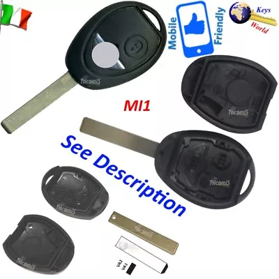 Shell Case Cover MI1 Key Blank Fixed Blade 2Buttons FOR BMW MINI Cabriolet Clubm • $16.21