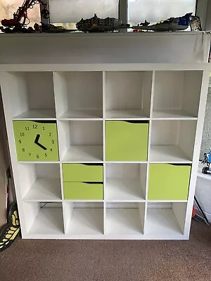 White Ikea Kallax 4x4 16 Cube Unit • £10