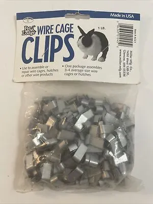 Wire Cage Clips 1 Pound Bag For Rabbit Hutches ACC1 MADE IN USA • £9.55