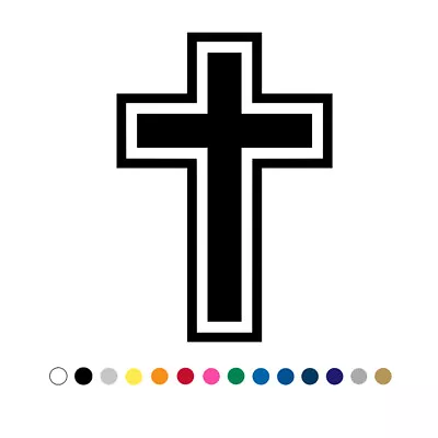 Christian Cross Decal God Bible Jesus Car Truck Laptop Vinyl Sticker V5 • $18.46