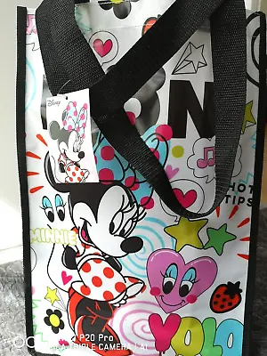 Minnie Mouse Fashion Icon Tote Bag White Multi Official Disney Oilcloth NEW TAGS • £24.99