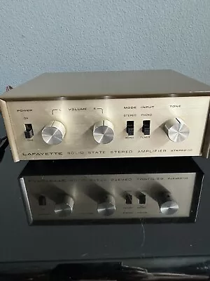 Vintage Lafayette Solid State Stereo Amplifier - Stereo-10 Retro Metal Casing • $62.45