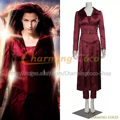 X-Men Jean Grey Dark Phoenix Cosplay Costume Red Dress Women Uniform Long Dress  • $176.69