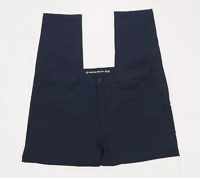 Western Rise Evolution Navy Blue Casual Chino Pants Mens 36 X 32 • $29.99