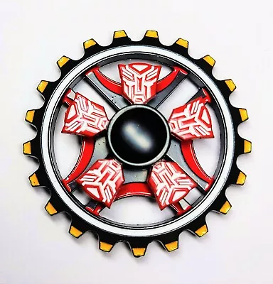 Transformers Dual Spinning Metal Fidget Spinner Finger Hand Toy EDC ADD Wheel • $16.95