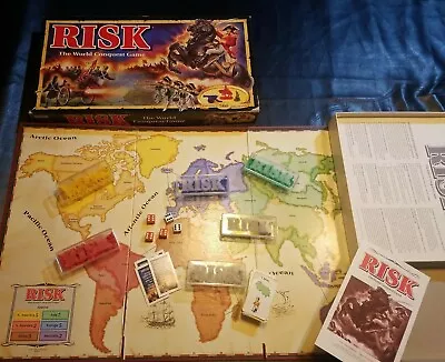 Vintage 1993 Risk Board Game The World Conquest Game 100% Complete • $12.90