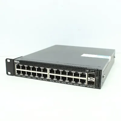 Dell Networking X1026 L2 24 Port 1G Gigabit + 2 X 1G SFP Ports Ethernet Switch • £48.99