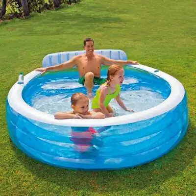 Intex Inflatable Swim Centre Family Lounge Large Paddling Swimming Pool #57190 • £59.99