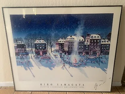 Hiro Yamagata “Snowfire”Framed Signed Poster Lithograph Martin Lawrence Gallery • $1750