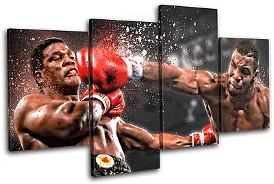 Boxing Mike Tyson Sports MULTI CANVAS WALL ART Picture Print VA • $109.99