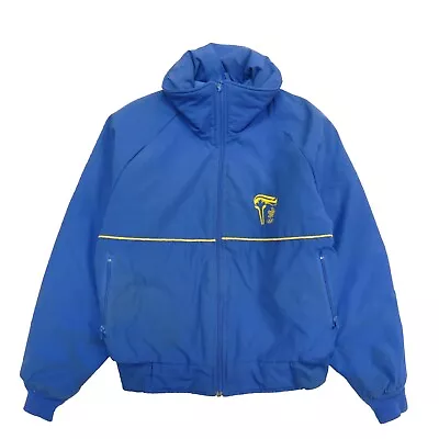 $50 • Buy Vintage Calgary Winter Olympic Games Puffer Jacket XS Blue Insulated 1988 80s
