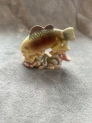 Vintage Made In Japan Porcelain Fish Mini Figurine • $8