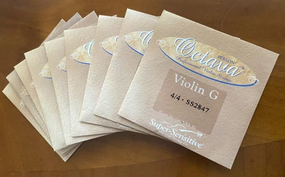 $10 • Buy 9 Octava Violin G Strings, Synthetic Core Made In The Usa ￼