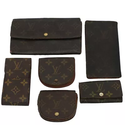 LOUIS VUITTON Monogram Key Case Wallet 6Set LV Auth Bs8355 • $158.40