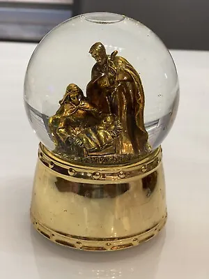 Musical Nativity Scene Water Globe Gift 5.5” Tall  Musical Water Globe • $15.99