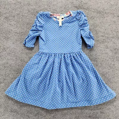 Matilda Jane Dress Girls 2 Blue Polka Dot • $19.99