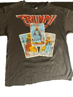 1986 TRIUMPH Vintage Original Concert Tour T-shirt Rare 80's Metal Shirt XL Mens • $99