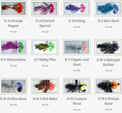 11  Double #10 Bucktail Muskie Musky Lure Northern Pike Bait Bass Esox Canada • $14.99