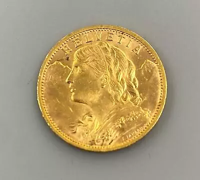 1930 B Swiss Gold 20 Francs Coin .1867AGW BU L18316 • $54