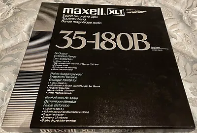 Maxell XLI 35-180B Reel To Reel Tape 10.5  X 1/4 USED ONCE Excellent Condition. • $77.99
