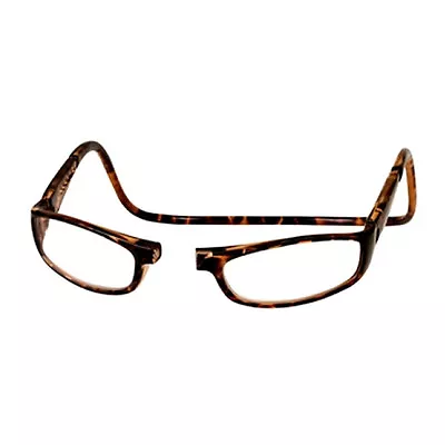 CliC +1.25 Diopter Magnetic Reading Glasses: Euro - Tortoise • $44.95