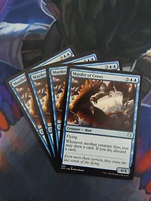 Murder Of Crows X4 | 7% Off 2+ | Commander Forgotten Realms AFC | NM | MTG • $1.50