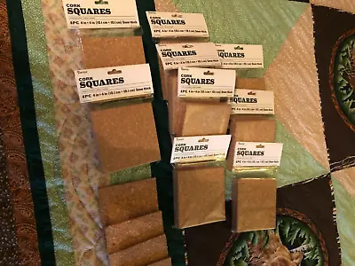 Darice Cork Square 4in X 4in (10 Packs Of 4) BULK • $10