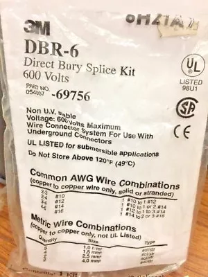 $4.45 • Buy (K) Direct Bury Splice Kit DBR-6